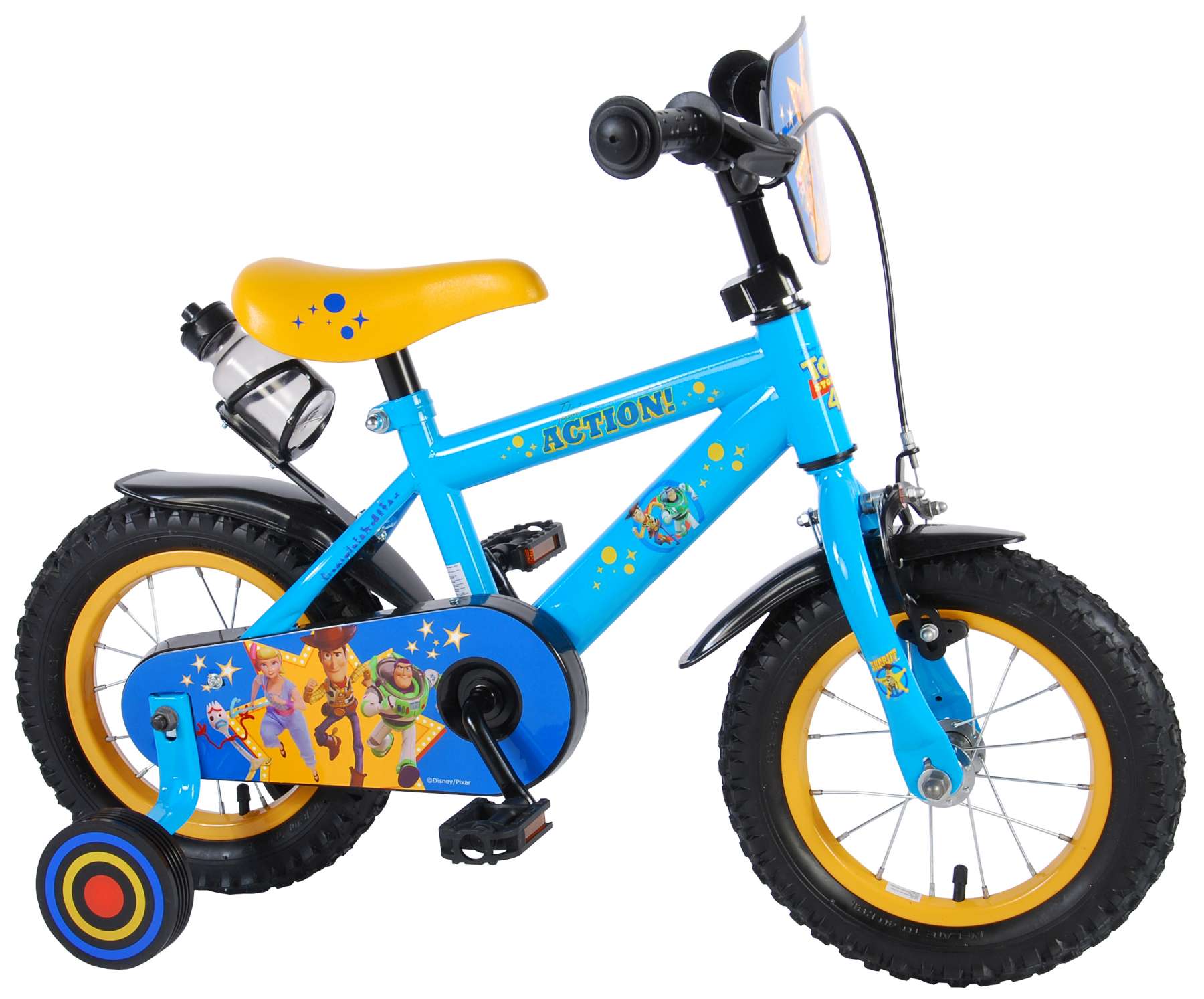 Disney Toy Kinderfiets - Jongens - 12 - Blauw/Geel - Fietsmaster