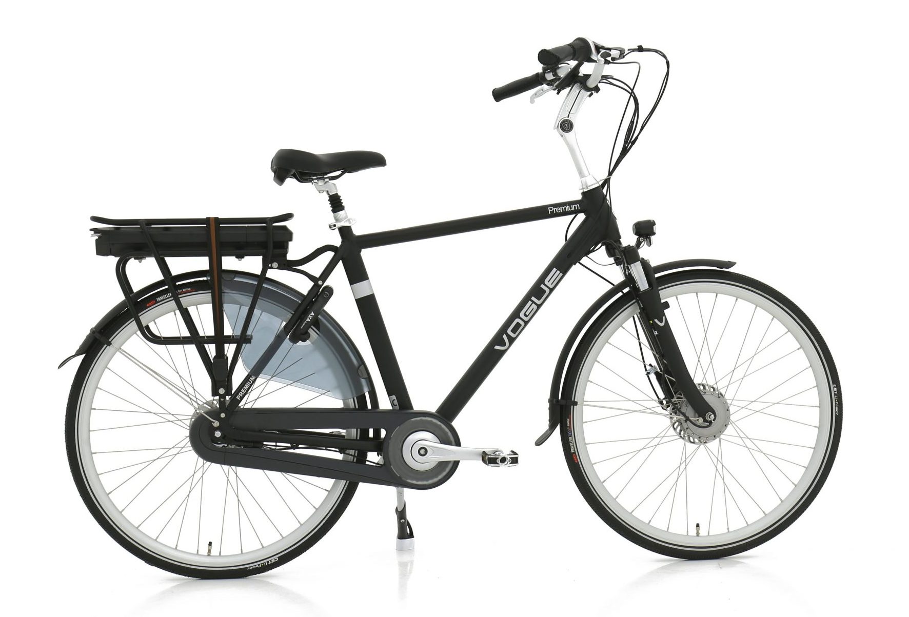 Premium e-bike heren Black-Black 56cm - Fietsmaster