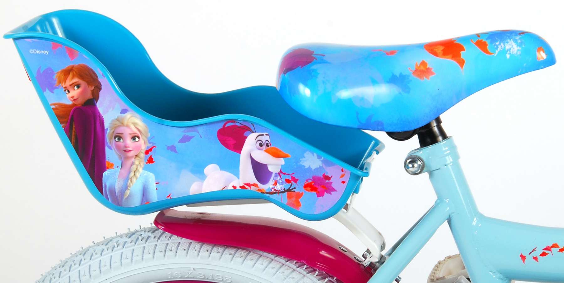 Vaardigheid koper Bij elkaar passen Disney Frozen 2 - Kinderfiets - Meisjes - 16 inch - Blauw/Paars -  Fietsmaster