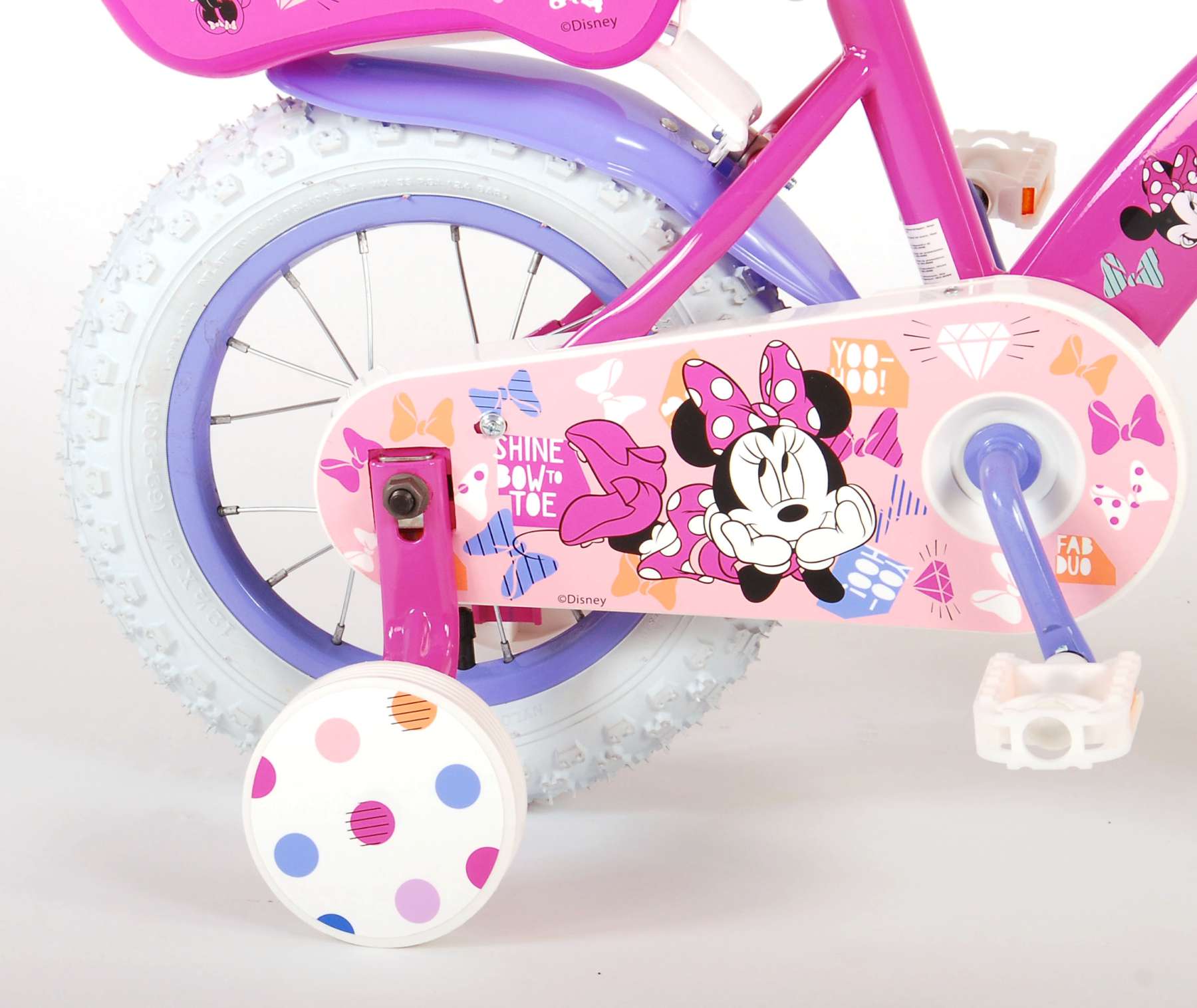 Belofte Zweet Reusachtig Disney Minnie Cutest Ever! Kinderfiets - Meisjes - 12 inch - Roze -  Fietsmaster