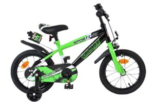 Volare Sportivo Kinderfiets - Jongens - 14 inch - Groen Zwart 2025