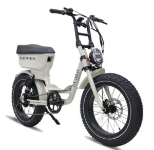 DIABLO E-BIKE, ZIPPER 7SP SHIMANO, FATBIKE FASHION GREY, REAR SUSPENSION