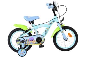 Bluey Kinderfiets - 14 inch - Lichtblauw - Twee handremmen