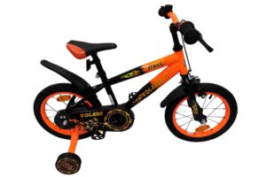 Volare Strike Kinderfiets - Jongens - 14 inch - Zwart Oranje
