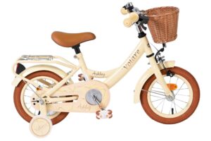 Volare Ashley Kinderfiets - Meisjes - 12 inch - Creme 2026