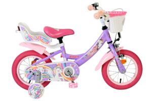 Volare Unicorn Kinderfiets - Meisjes - 12 inch - Paars 2026
