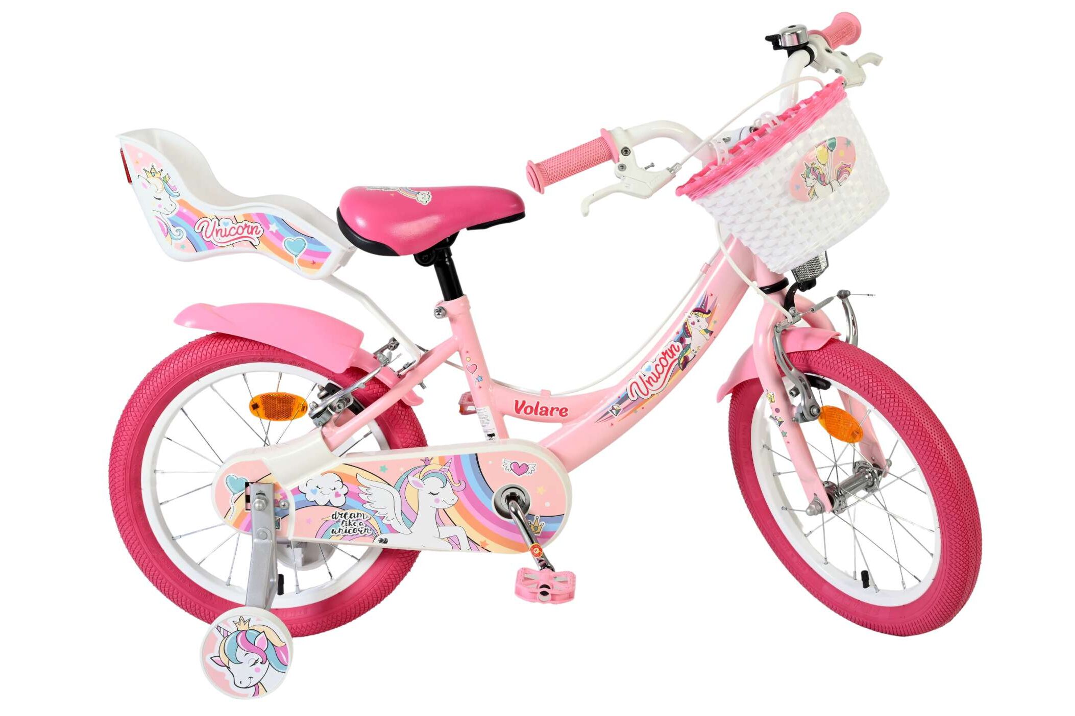 Volare_Unicorn_kinderfiets_16_inch_roze_twee_handremmen-W1800